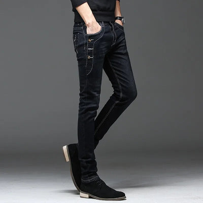 Men Rivet Jeans