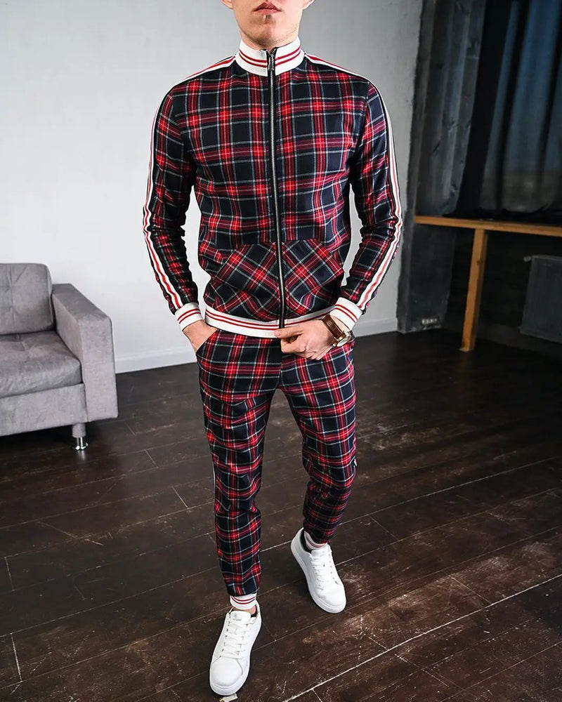 Men Pattern Tracksuit