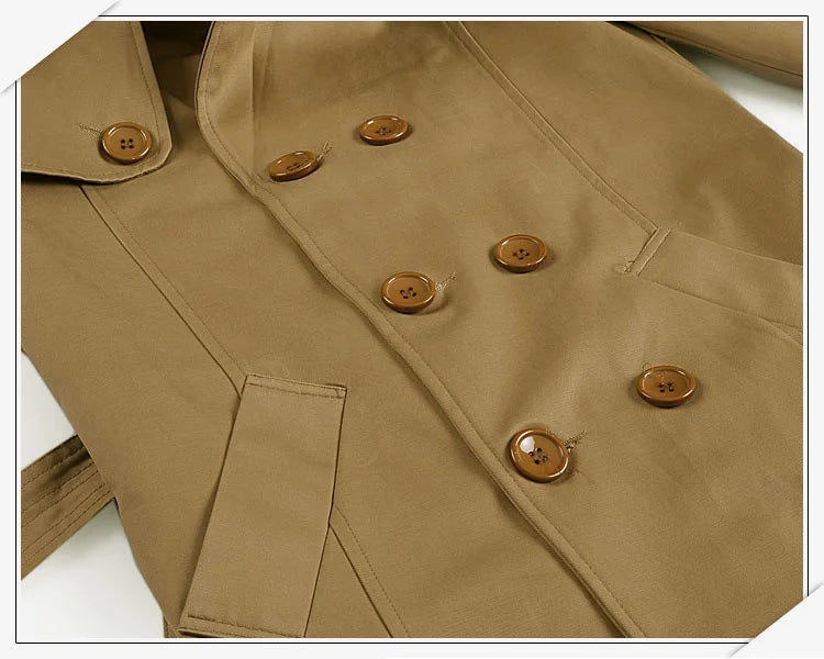 Men Retro Trench