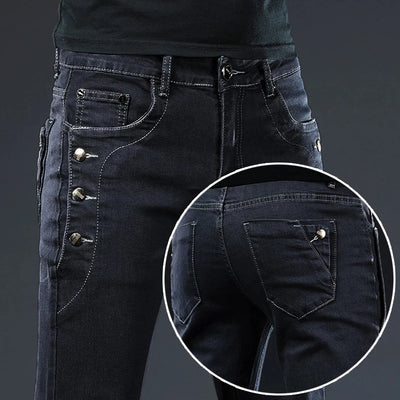 Men Rivet Jeans