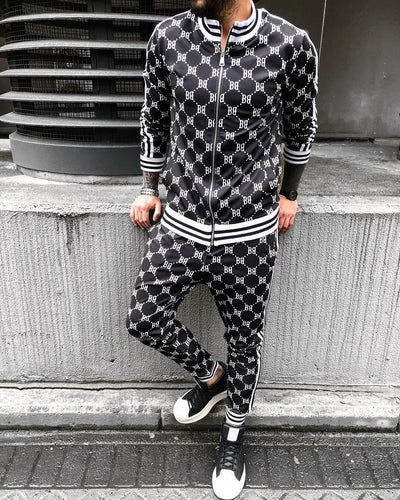 Men Pattern Tracksuit