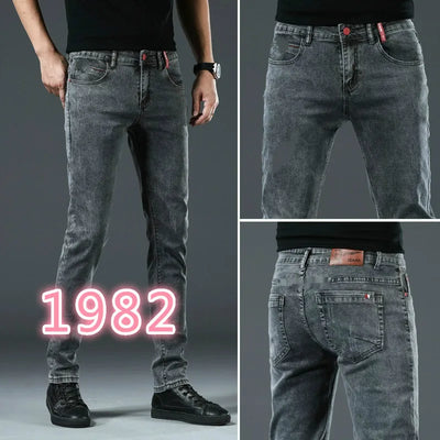 Men Rivet Jeans