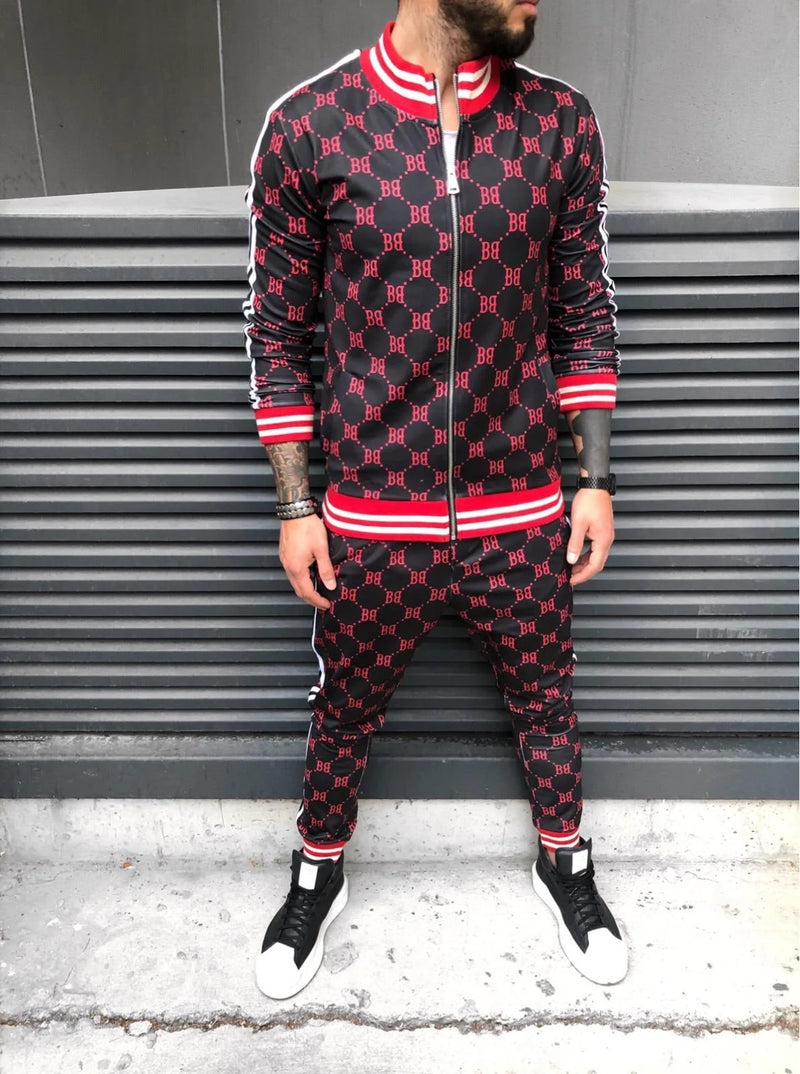 Men Pattern Tracksuit