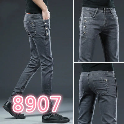 Men Rivet Jeans