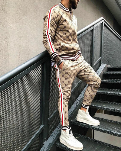 Men Pattern Tracksuit