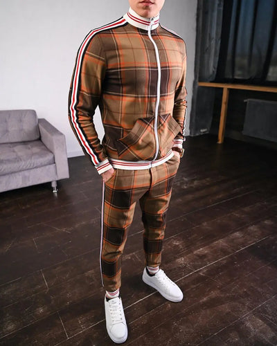 Men Pattern Tracksuit