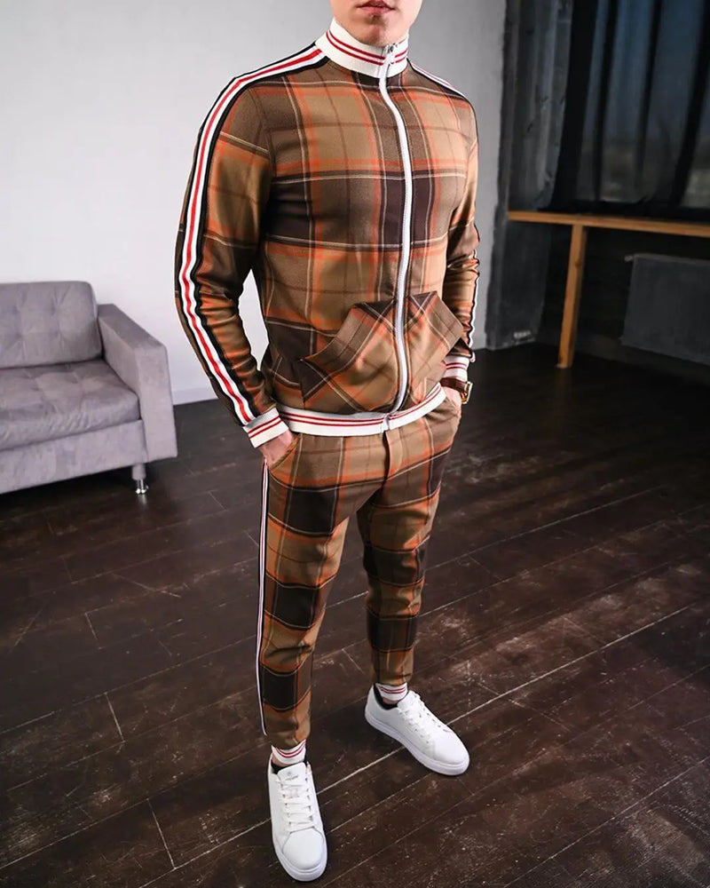 Men Pattern Tracksuit