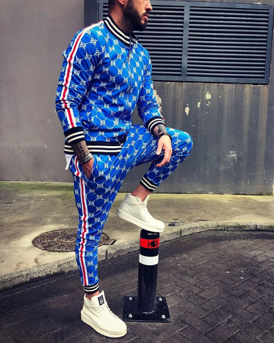 Men Pattern Tracksuit