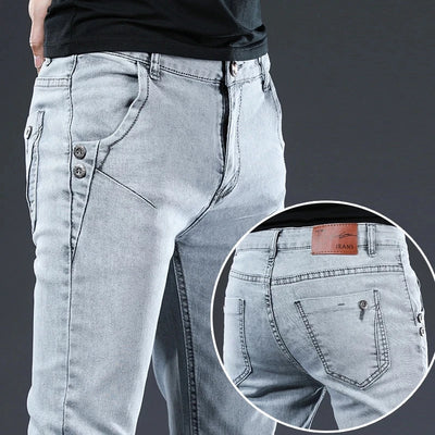 Men Rivet Jeans