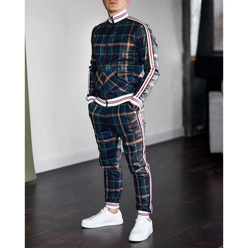 Men Pattern Tracksuit