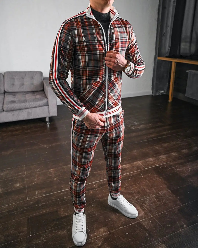 Men Pattern Tracksuit