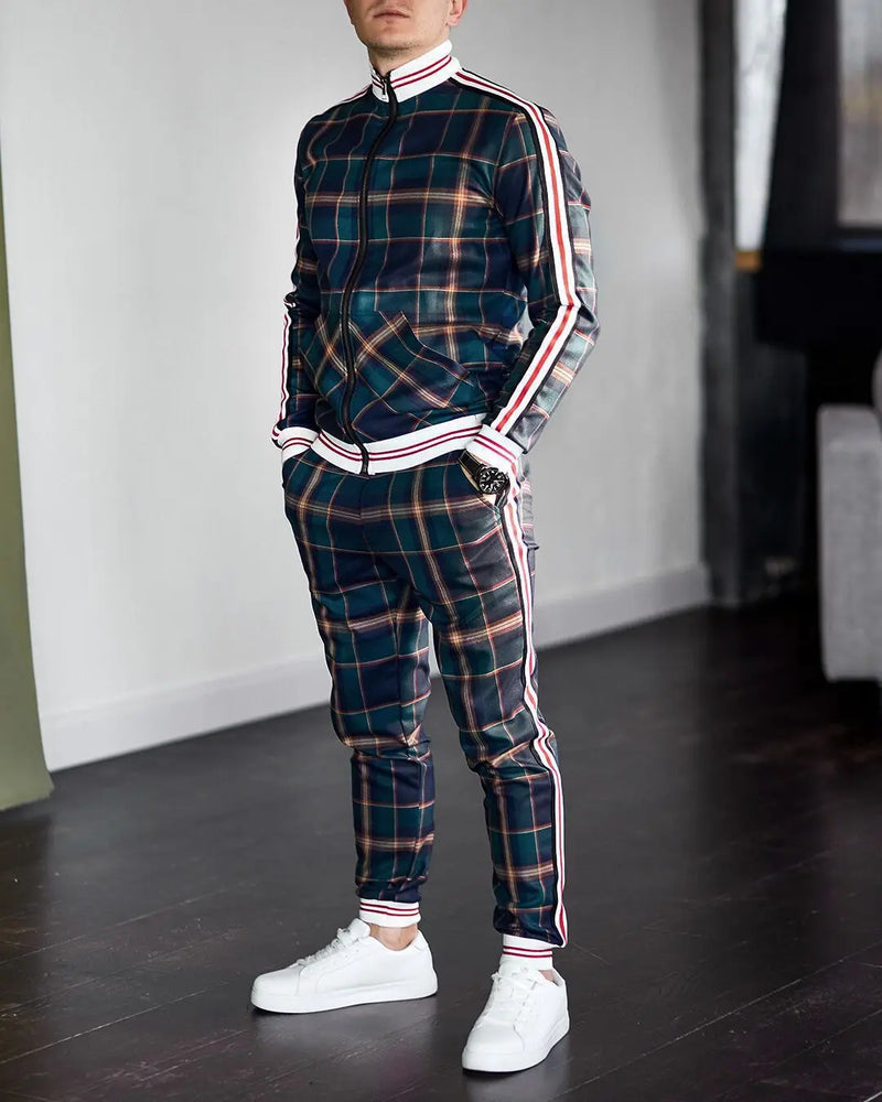 Men Pattern Tracksuit