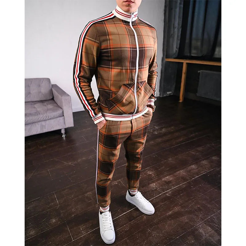 Men Pattern Tracksuit