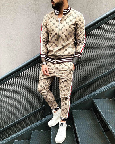 Men Pattern Tracksuit