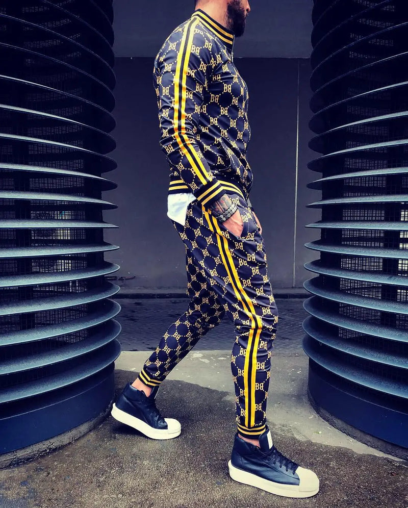 Men Pattern Tracksuit