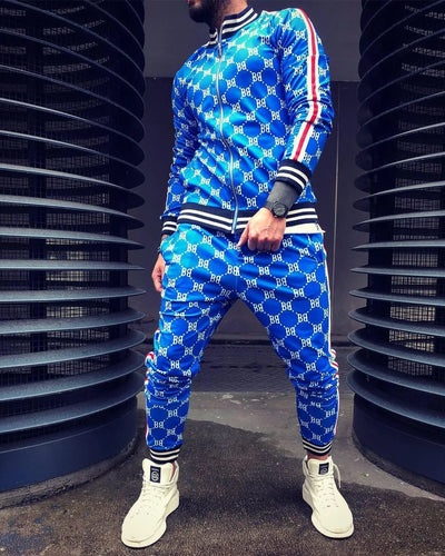 Men Pattern Tracksuit