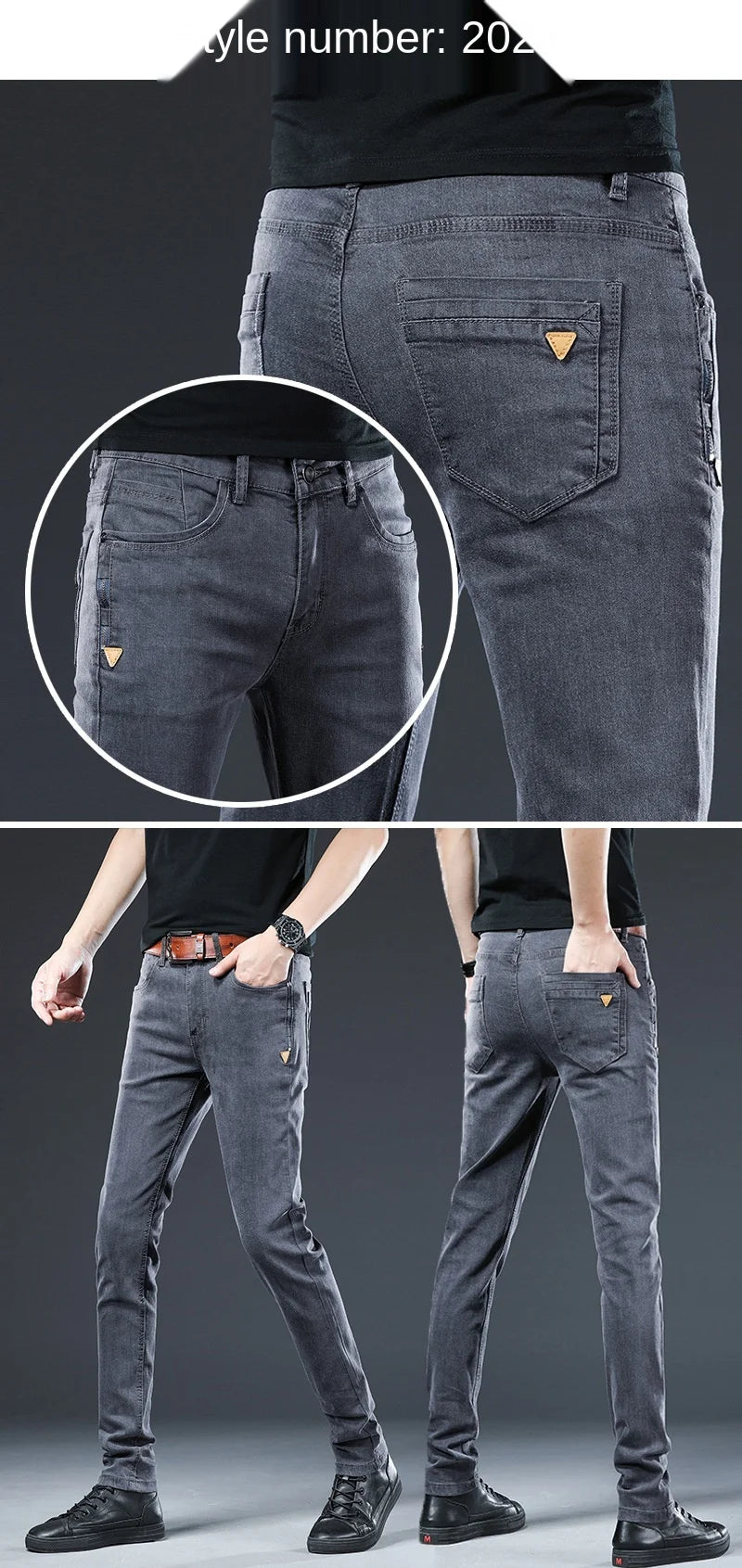 Men Rivet Jeans