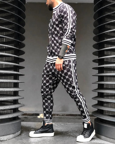 Men Pattern Tracksuit