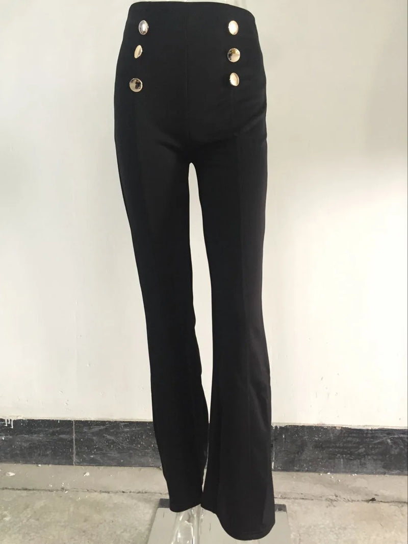 Women Button Trousers