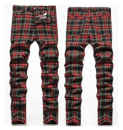 Men Plaid Pants