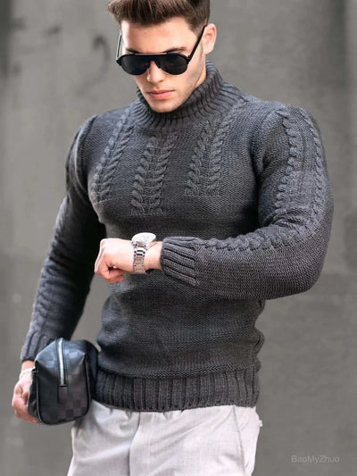 Men Wool Turtleneck