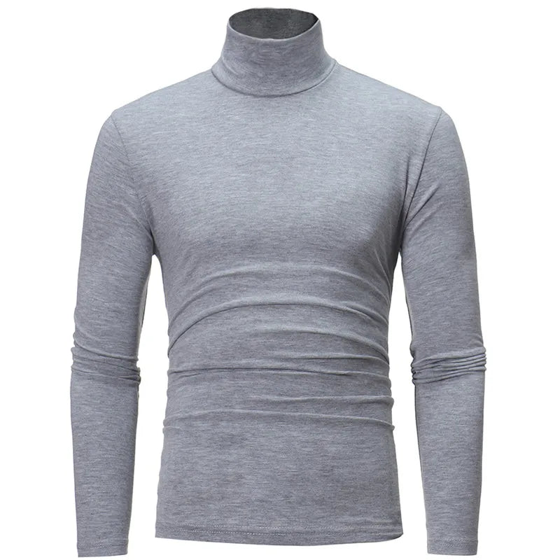 Men Thin Mock Neck