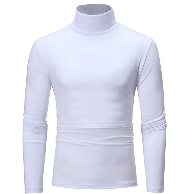 Men Thin Mock Neck