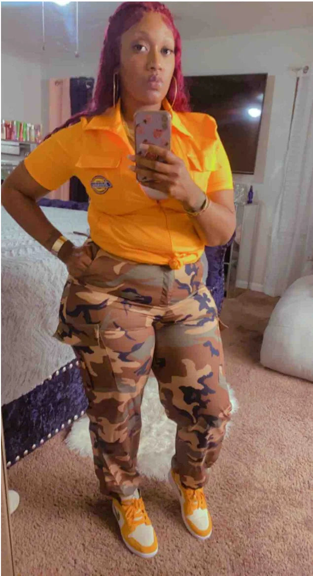 Women Camouflage Cargo