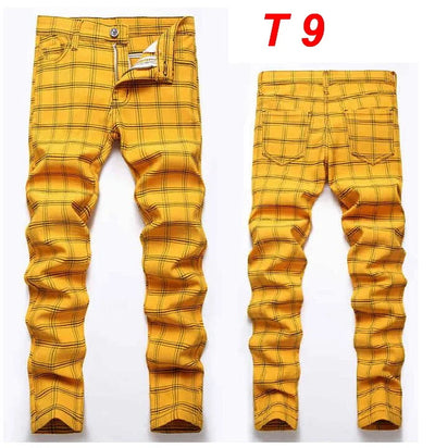 Men Plaid Pants