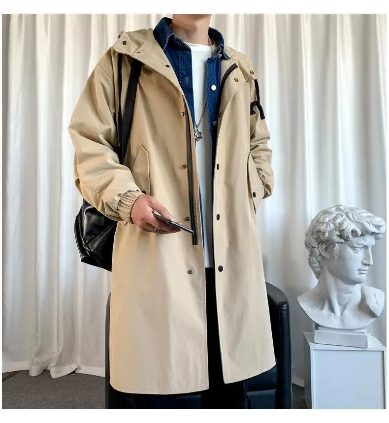 Men Oversized Raincoat