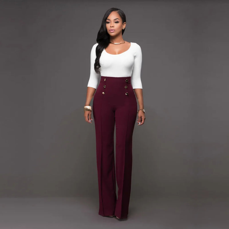 Women Button Trousers