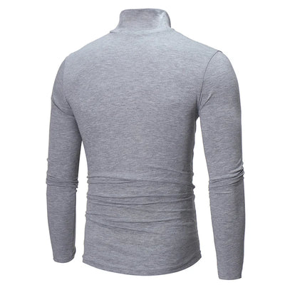 Men Thin Mock Neck