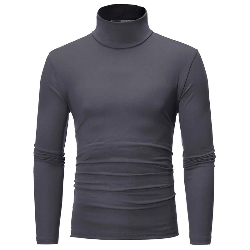 Men Thin Mock Neck