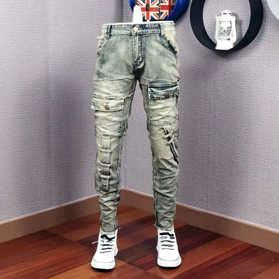 Men Pocket Jeans