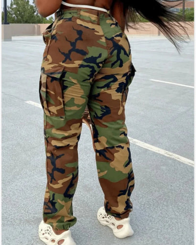 Women Camouflage Cargo