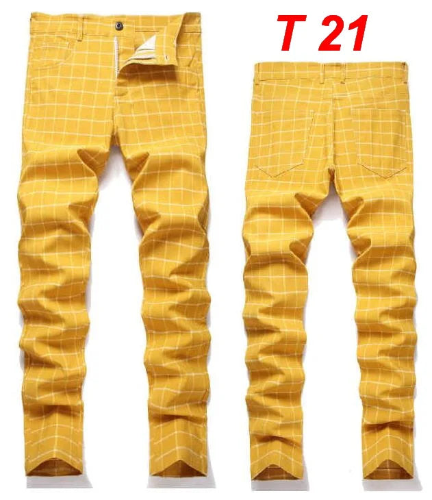 Men Plaid Pants