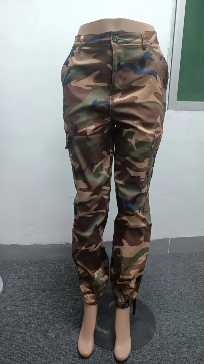 Women Camouflage Cargo