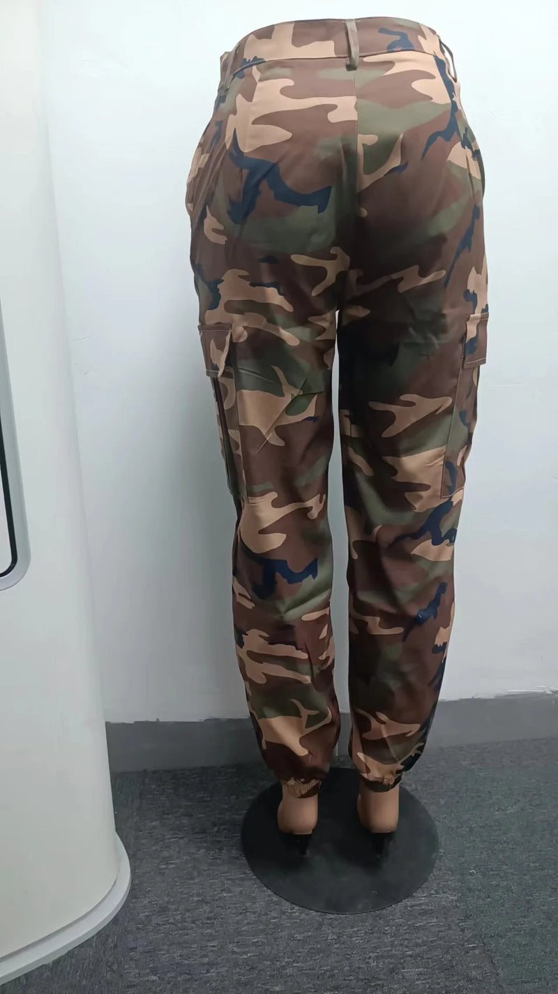 Women Camouflage Cargo