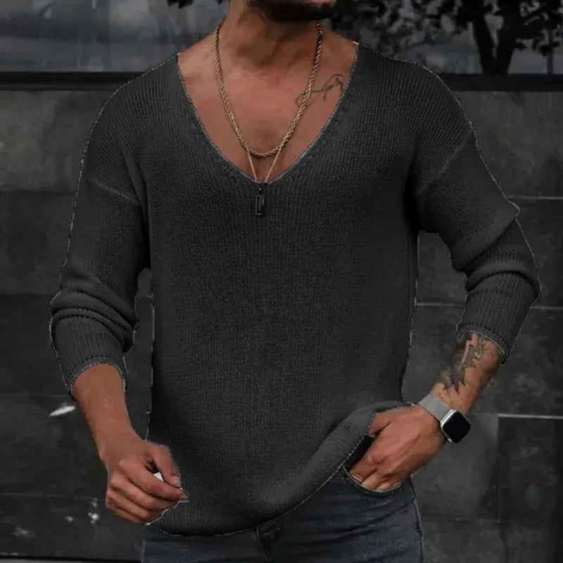 Men Ribbed Sweater