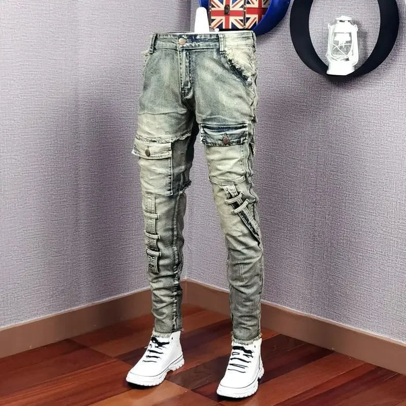 Men Pocket Jeans