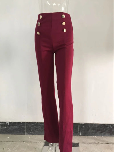 Women Button Trousers