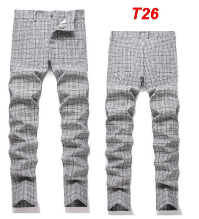 Men Plaid Pants