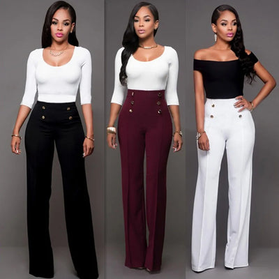 Women Button Trousers