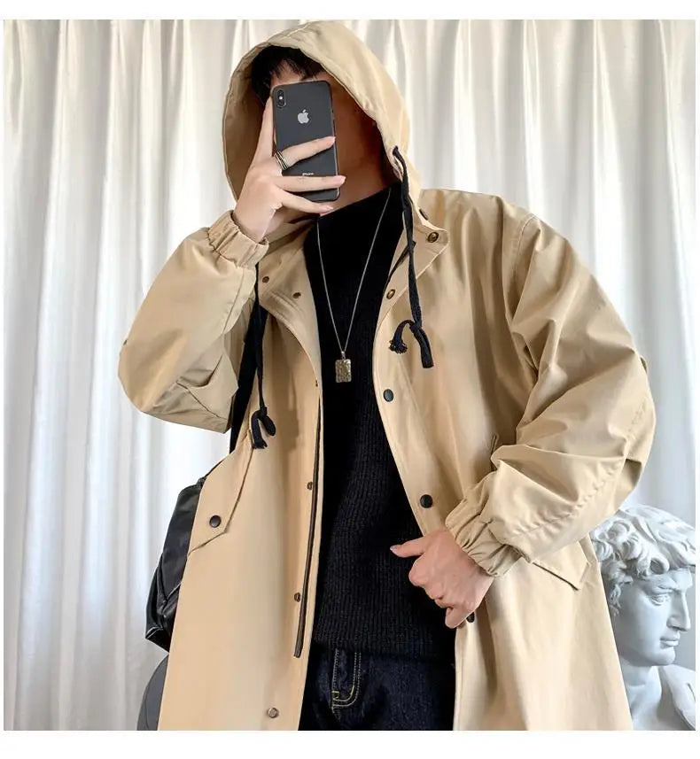 Men Oversized Raincoat