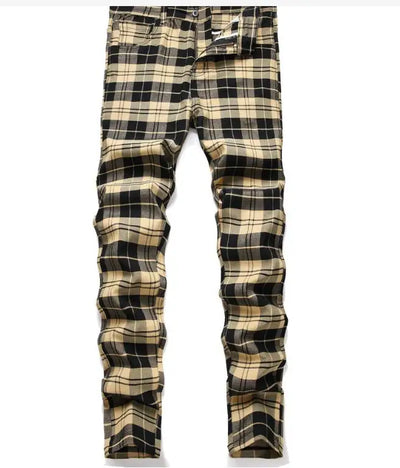 Men Plaid Pants