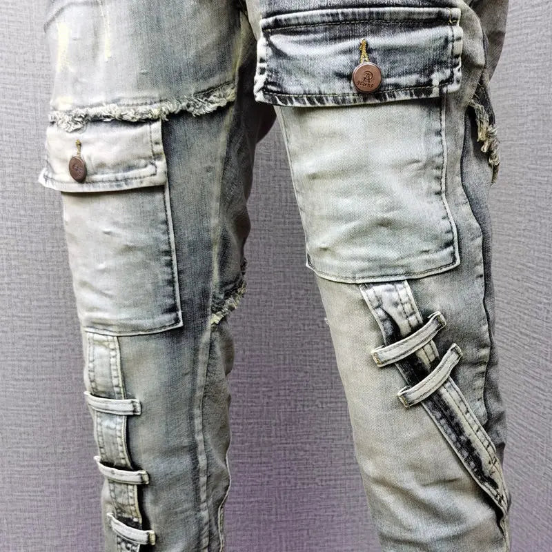 Men Pocket Jeans