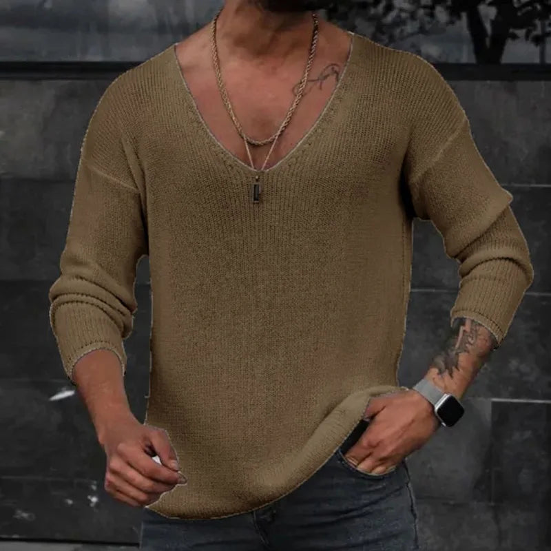 Men Ribbed Sweater