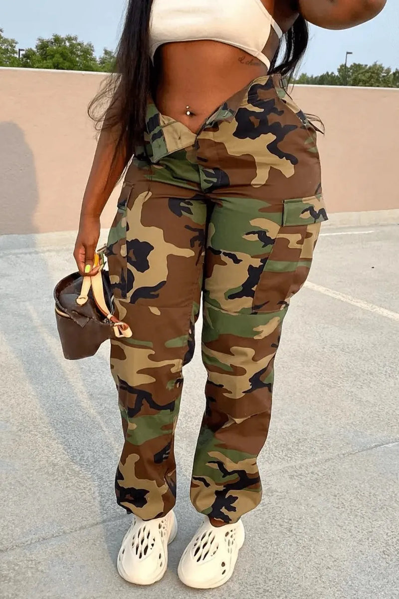 Women Camouflage Cargo