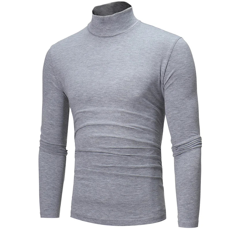 Men Thin Mock Neck