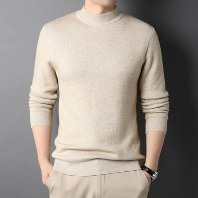 Men Mock Neck Pullover